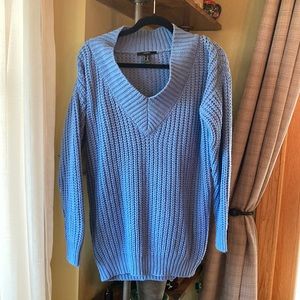 Oversized V-neck sweater
